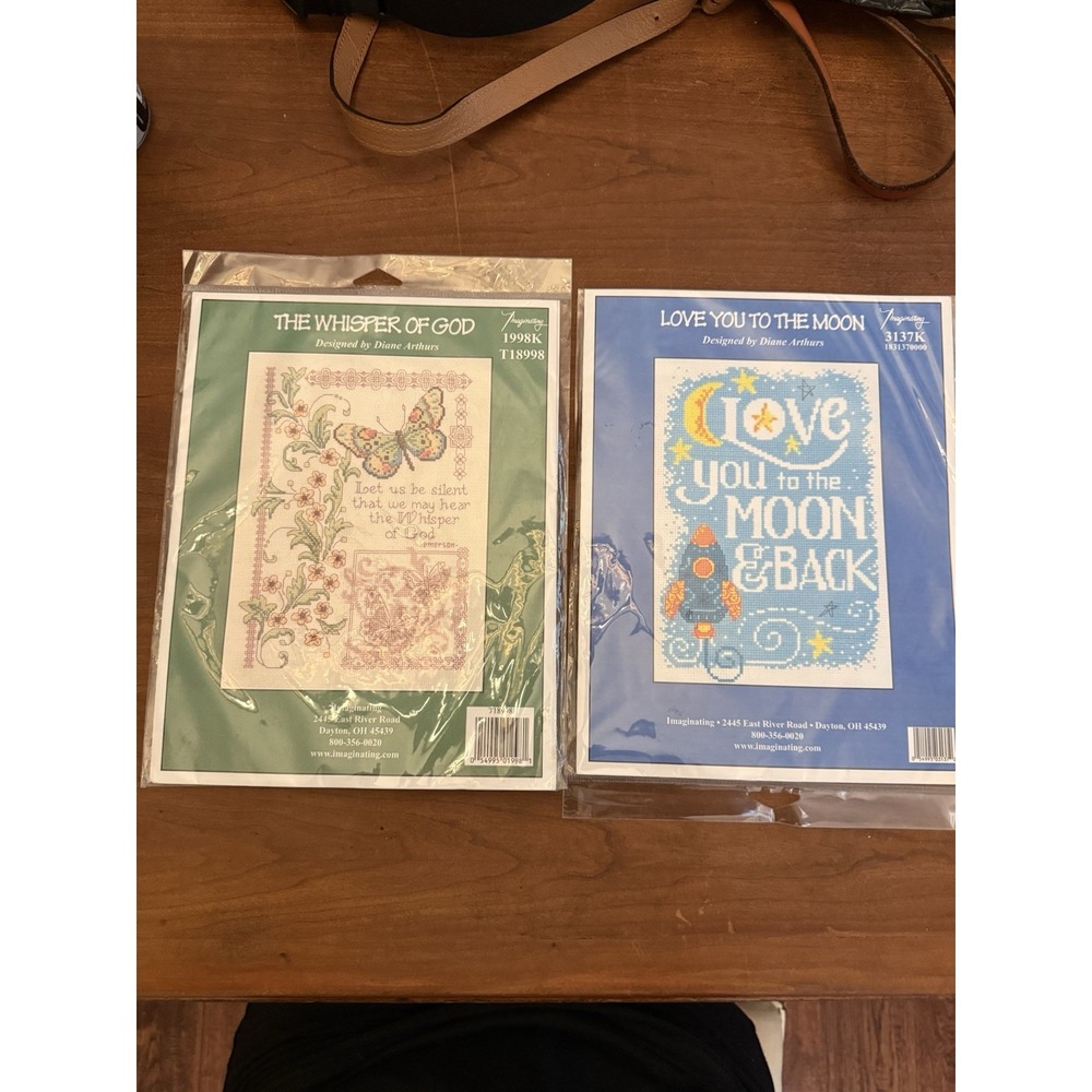 Imaginating Diane Arthurs Cross Stitch Pattern Lot 2 Whisper God Love Moon